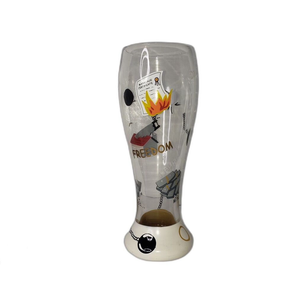 LOLITA Gotta Love Beer Hand Painted Pilsner Glass 22oz